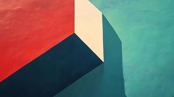Subtle abstract hexagons on a soft teal backdrop3295 photo
