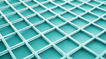 Geometric angular grid on a soft light teal background1929 photo