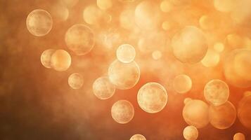 Floating radiant circles on a muted coral surface1367 photo