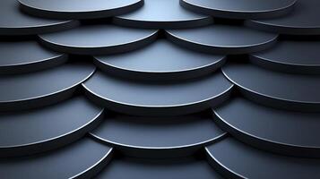 A 3d rendering of a metal wall with many circles photo