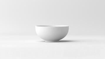 A white cup sitting on a table in front of a white background photo