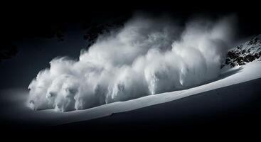 A snow covered mountain photo
