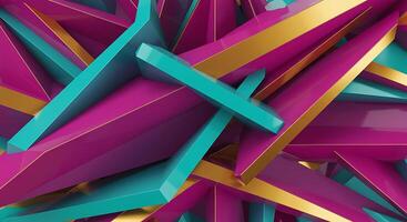 A colorful abstract background with many different colored triangles photo