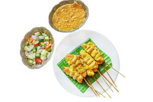 The Pork satay, focus selective photo