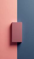 Two different colors on a pink and blue background photo