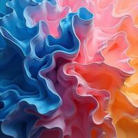A colorful abstract background with a wavy pattern photo