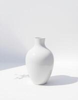 Neutral Matte Pot with Simple Vertical Light photo