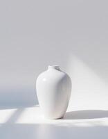 Rounded Pot with Strong Contrast Lighting photo