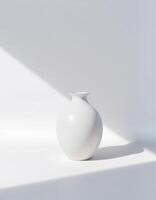 Soft Bulb Vase in Low Angle Light photo