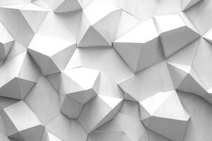 Abstract geometric pattern of light gray polygons. photo