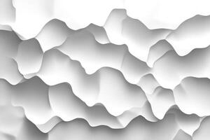 Abstract design with textured white and gray layers. photo