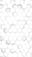 Clean White Hexagonal Pattern Loop Minimal Tech Background Animation video
