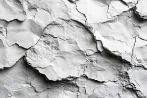 Close-up view of textured gray rock surface. photo