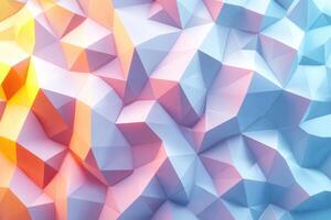 Abstract geometric pattern of vibrant pastel colors. photo