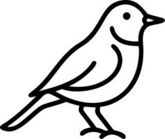 Stunning black silhouette depicting a nightingale on a white background perfect for creative designs and artistic projects vector