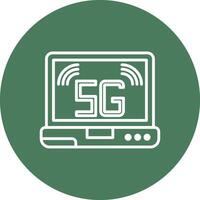 5g wireless network icon illustration vector