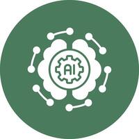 Ai technology in the cloud vector