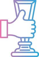 Trophy Cup Sleek Visual Mark vector