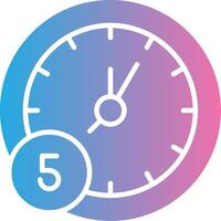 5 Minutes Pixel Style Badge vector