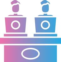 Coworking Minimal Art Object vector