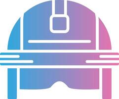 Firefighter Helmet Modern Color Symbol vector