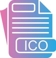 ICO Pixel Style Badge vector