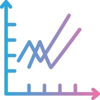 Line Chart Interactive UI Design vector