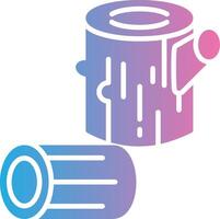 Log Iconic Line Form vector