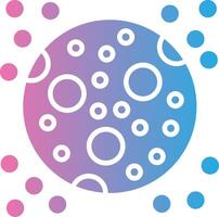 A circle with circles and dots in it vector