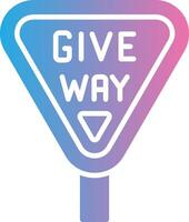 Give Way Creative Grid Symbol vector