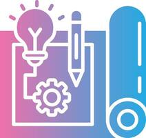 Blueprint Digital Outline Piece vector
