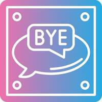 Bye Flat Design Piece vector