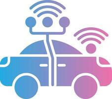 Autonomous Car Interactive UI Design vector