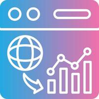 Web Analytics Shadowed Flat Design vector