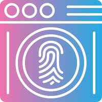 Biometrics Color Enhanced Graphic vector