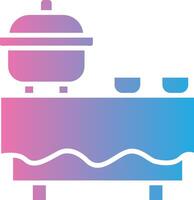 Buffet Simplified Design Piece vector