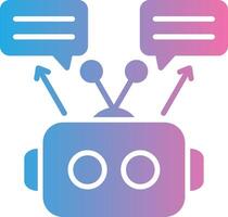 Chatbot Pixel Style Badge vector