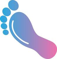 Footprint Outlined Frame Object vector