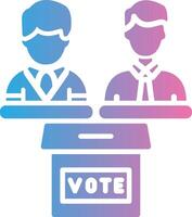 Elections Futuristic UI Mark vector