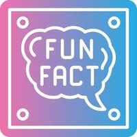 Fun Fact Muted Color Design vector