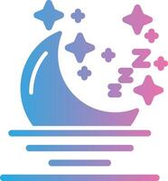 Moon Gradient Themed Symbol vector