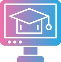 Online Course Sharp Line Mark vector