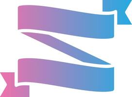 Ribbon Folds Bright Tone Visual vector
