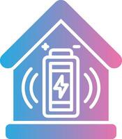 Battery Gradient Color Form vector