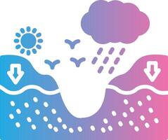 Catchment Bold Outline Badge vector