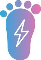 Foot Modern Interface Badge vector