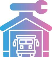 Garage Flat Symbol vector