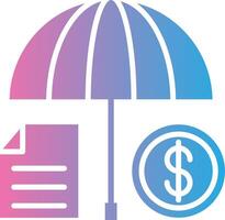 Insurance Thin Graphic Shape vector