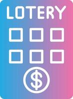 Lottery Minimal UI Element vector
