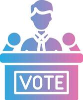 Politician Vivid App Element vector